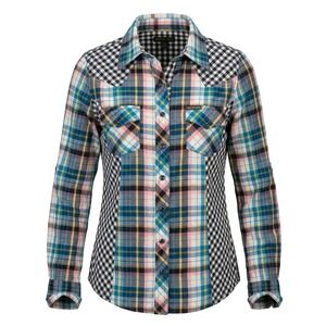 Southern Thread Womens Plaid Gingham Mixed Print Western Snap Shirt‎ Medium